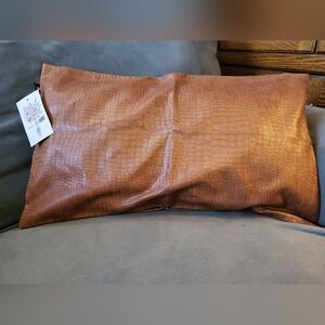 Faux Leather Crocodile Pillow Cover - Kdays